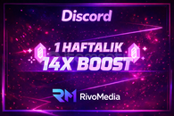 ✨Discord 1 HAFTALIK 14X BOOST STOK VAR⭐