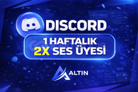 Discord 1 Haftalık 2X Ses Üyesi