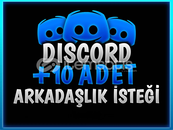Discord 10 Arkadaşlık isteği (stok var)