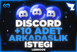 ⭐ Discord +10 Arkadaşlık İsteği | Ultra Hızlı ✅