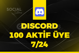 Discord 100 7/24 Aktif Üye - Anlık Teslim