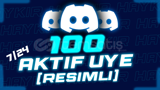  Discord 100 7/24 Aktif Üye (RESİMLİ)