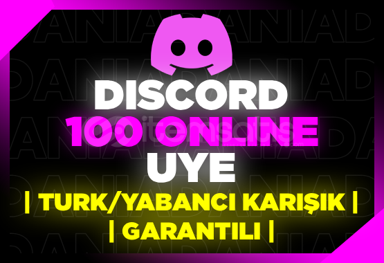 Discord 100 ONLINE Üye + Garanti Discord 100 ONLINE Üye + Garanti