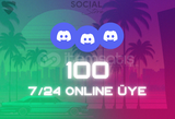 Discord 100 Online Üye - 7/24