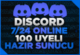 ⭐ Discord 100 Üyeli Hazır Sunucu ⭐