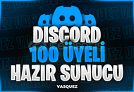 ⭐ Discord 100 Üyeli Hazır Sunucu ⭐