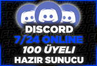 ⭐ Discord 100 Üyeli Hazır Sunucu ⭐