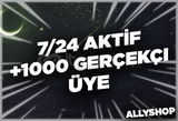 DİSCORD +1000 7/24 AKTİF SUNUCU ÜYESİ |GERÇEKCİ