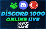 ⭐Discord 1000 7/24 Aktif Türk Üye + Garanti⭐