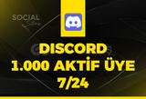 Discord 1.000 7/24 Aktif Üye - Anlık Teslim