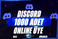 ⭐Discord 1000 7/24 Aktif Üye / Garantili⭐
