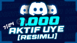 Discord 1000 7/24 Aktif Üye (RESİMLİ)