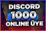 DİSCORD 1000 ADET ONLİNE ÜYE