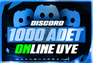 ⭐Discord 1000 Adet ONLİNE Üye