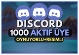  ⭐Discord 1000 Aktif Türk Üye 7/24 