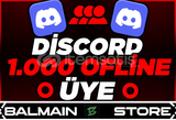 ⭐ Discord 1000 {KARIŞIK} 7/24 Offline Üye