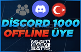 ⭐Discord 1000 Offline Türk Üye + Garanti⭐