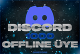 ❤️ Discord 1000 Offline Üye ❤️