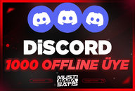 ⭐Discord 1000 Offline Üye