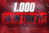 ⭐Discord 1000 Online Türk Üye (Hızlı Teslimat)⭐