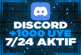 ⭐DISCORD 1000 ONLİNE ÜYE [7/24 AKTİF]⭐