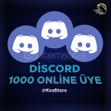 Discord 1000 7/24 Online Üye K&S