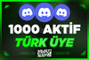 ⭐ Discord 1000 Türk Aktif Üye