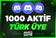 ⭐ Discord 1000 Türk Aktif Üye