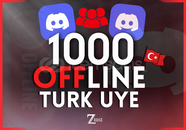 ⭐DİSCORD 1000 TÜRK OFFLİNE ÜYE [GARANTİLİ]⭐