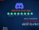 DİSCORD 1000 ÜYE / GARANTİLİ 7/24 AKTİF