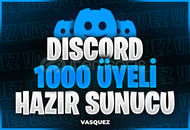 ⭐ Discord 1000 Üyeli Hazır Sunucu ⭐