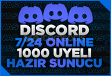 ⭐ Discord 1000 Üyeli Hazır Sunucu ⭐