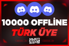 ⭐ Discord 10000 Türk Offline Üye