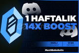 ⭐Discord 14X 1 Haftalık Boost⭐