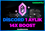 ⭐Discord 14X 1Aylık Boost(Botsuz)⭐