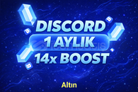 Discord 14X Boost 1 Aylık