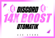 ⭐Discord 14x Boost 1 Aylık [BOTSUZ+OTO] 