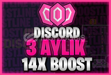 Discord 14X Boost 3 Aylık