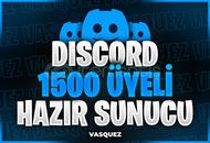 ⭐ Discord 1500 Üyeli Hazır Sunucu ⭐