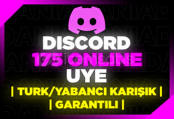 Discord 175 ONLINE Üye + Garanti Discord 175 ONLINE Üye + Garanti