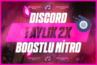 ⭐DiSCORD 1AYLIK 2X BOOSTLU NİTRO⭐