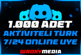 ⭐️DİSCORD 1K ONLİNE TÜRK ÜYE + GARANTİ⭐️