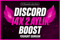 Discord 2 Aylık 14x Boost | GARANTİ