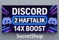 Discord 2 Haftalık 14x Boost