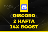 Discord 2 Haftalık 14x Boost - Teslim