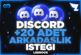 ⭐ Discord +20 Arkadaşlık İsteği | Ultra Hızlı ✅