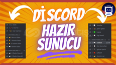 ⭐DISCORD 200+ HAZIR SUNUCU ŞABLONU(DENENDİ)⭐