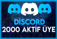 ⭐️DİSCORD 2000 7/24 AKTİF ÜYE (OTO TESLİM)