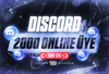 ⚡ | Discord 2000 Adet %100 Türk Online Üye