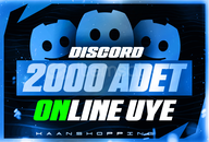 ⭐Discord 2000 Adet ONLİNE Üye